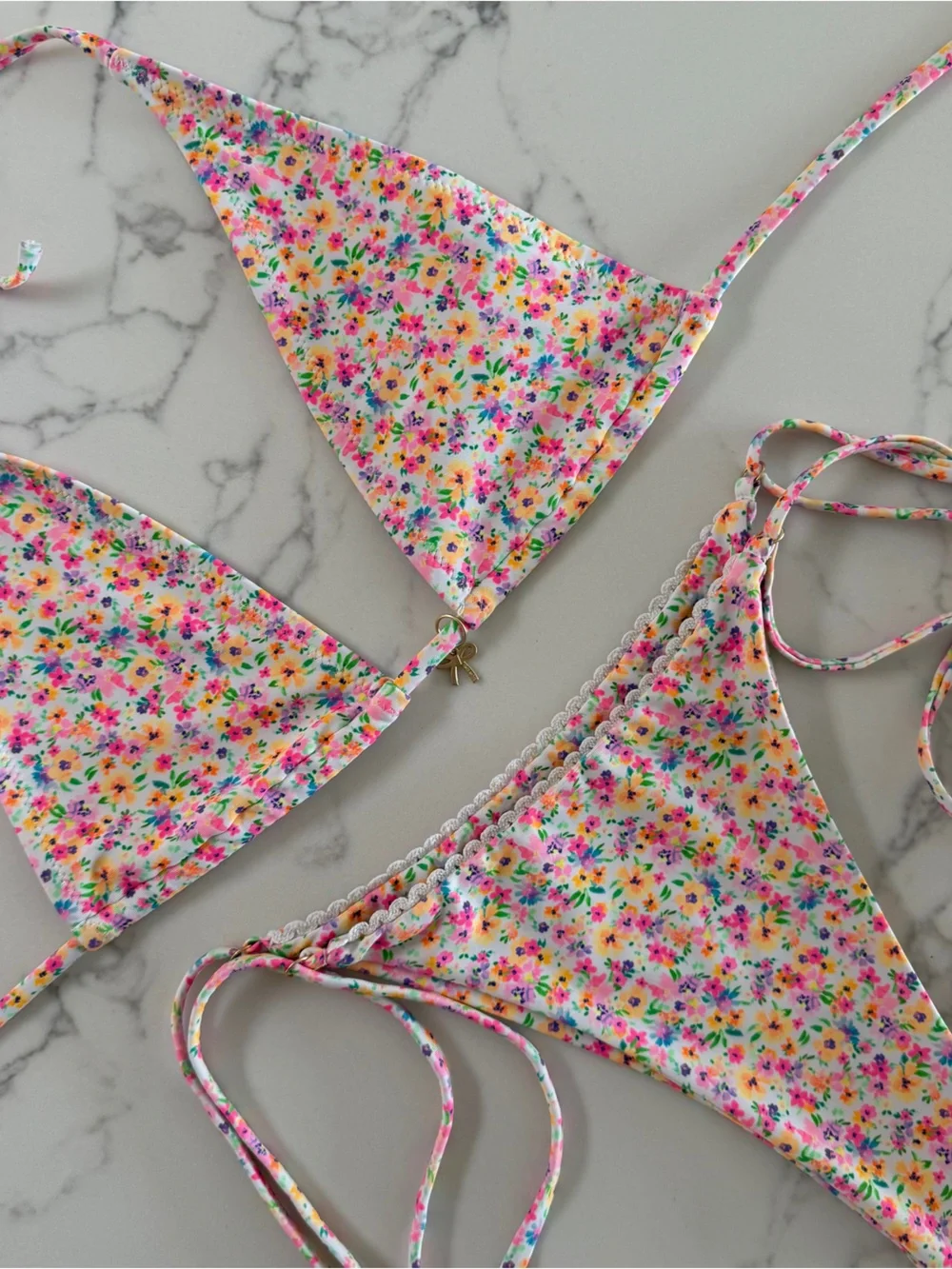 Kulani Kinis Halter Top & Thong Bottom Bikini SET - Dollhouse - Size M/L